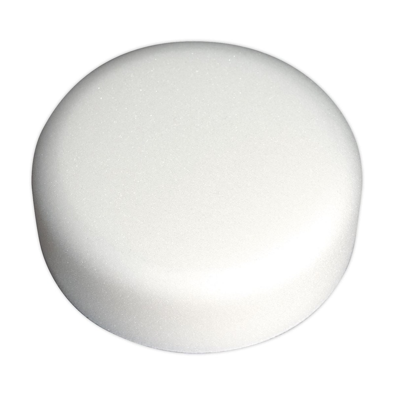 Sealey Buffing & Polishing Foam Head Hook-and-Loop 150 x 50mm White/Dense
