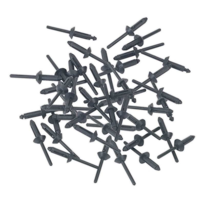 Sealey Plastic Rivet 5 x 15.8mm Pack of 50