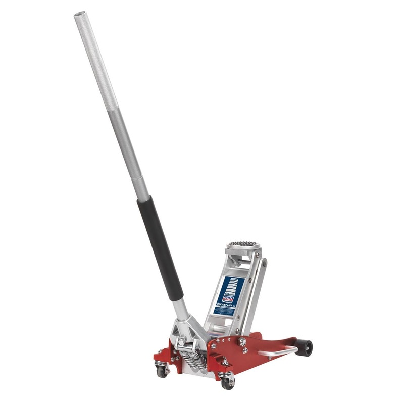 Sealey Premier Premier Low Profile Aluminium Trolley Jack with Rocket Lift 1.5 Tonne
