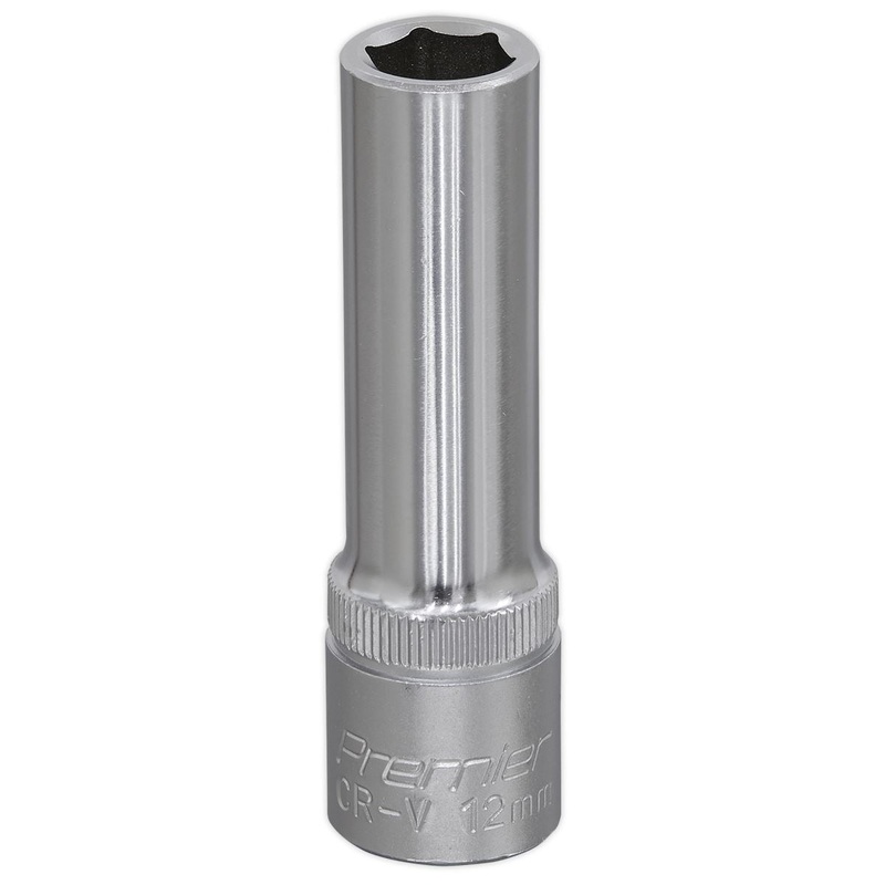 Sealey Premier WallDrive Socket 12mm Deep 1/2"Sq Drive