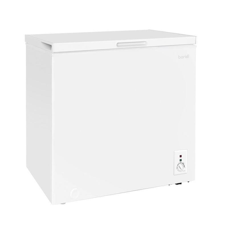 Baridi Freestanding Chest Freezer, 142L Capacity, Garages and Outbuilding Safe, -12 to -24C Adjustable Thermostat with Refrigeration Mode, White