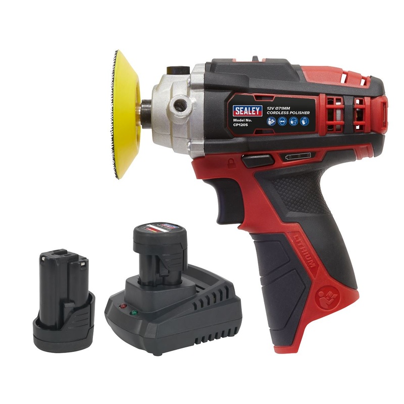 Sealey Cordless Polisher Kit 71mm 12V SV12 Series - 2 Batteries