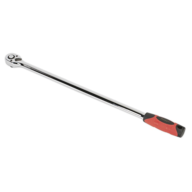 Sealey Premier Ratchet Wrench Extra-Long 600mm 1/2"Sq Drive