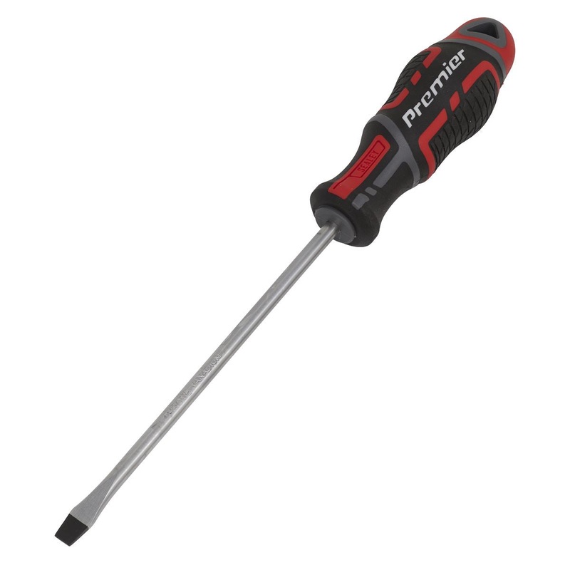 Sealey Premier Screwdriver Slotted 5 x 125mm GripMAX
