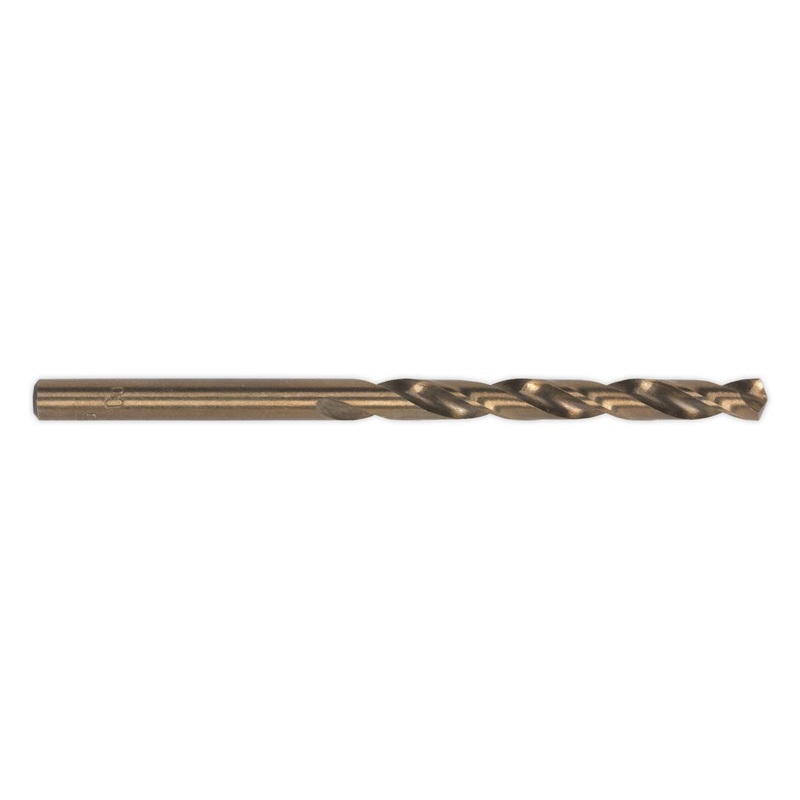 Sealey HSS Cobalt Fully Ground Drill Bit 3/16" Pack of 10