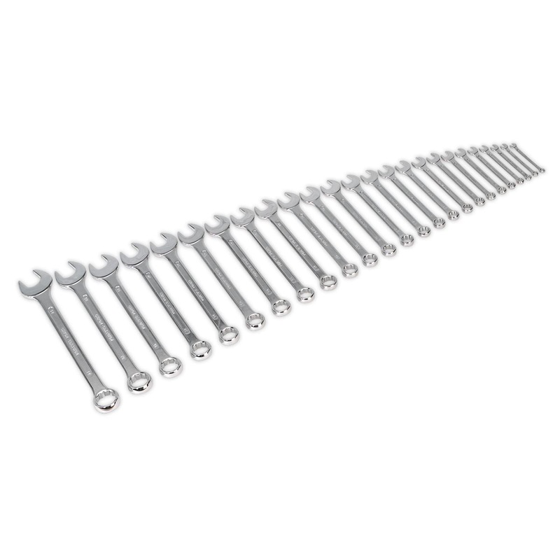 Siegen by Sealey Combination Spanner Set 25pc Jumbo Metric