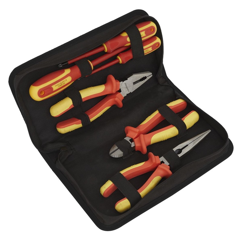 Siegen by Sealey Electrical VDE Tool Set 6 Piece Pliers Screwdrivers