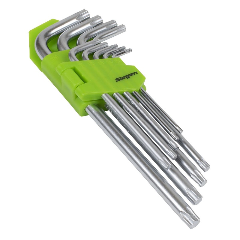 Siegen by Sealey Key Set TRX-Star* Long 9pc