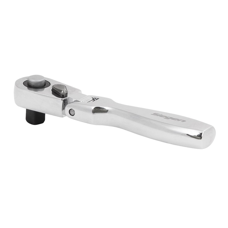 Siegen by Sealey Micro Flexi-Head Ratchet Wrench 1/4"Sq Drive