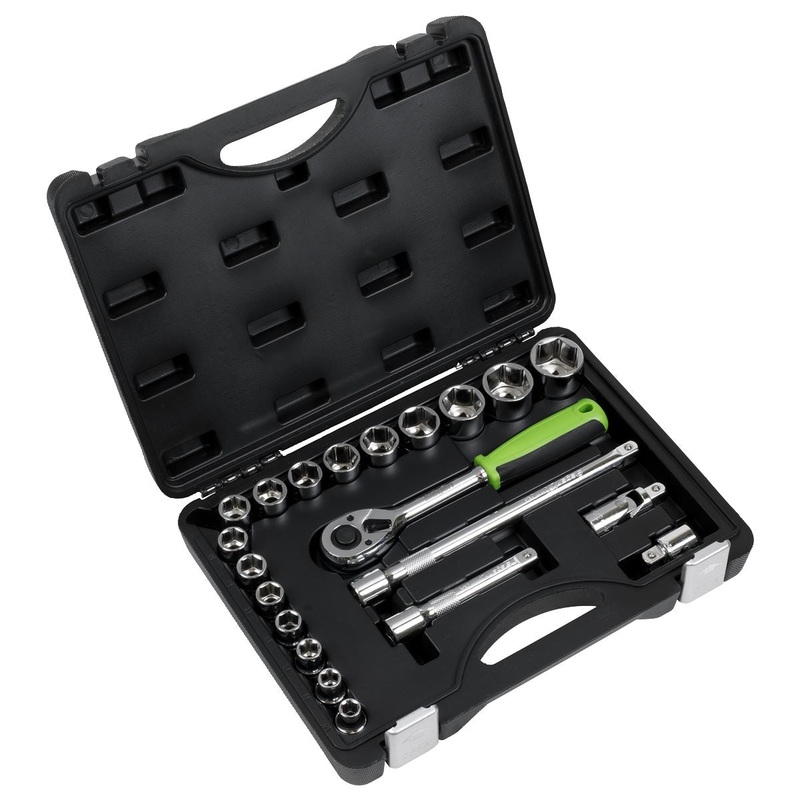 Siegen by Sealey Socket Set 21pc 1/2"Sq Drive Metric