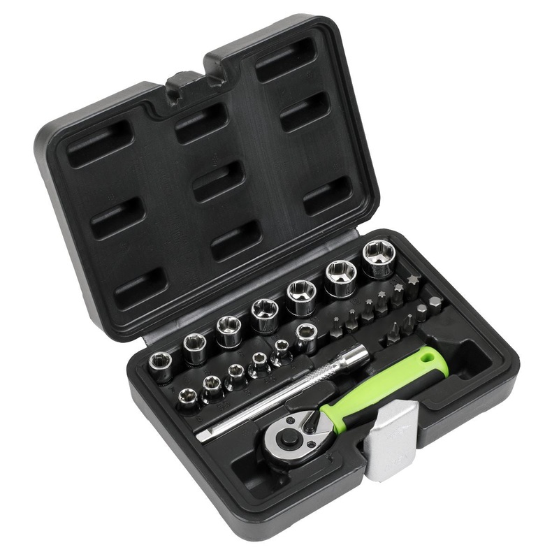 Siegen by Sealey Socket Set 25pc 1/4"Sq Drive - Metric
