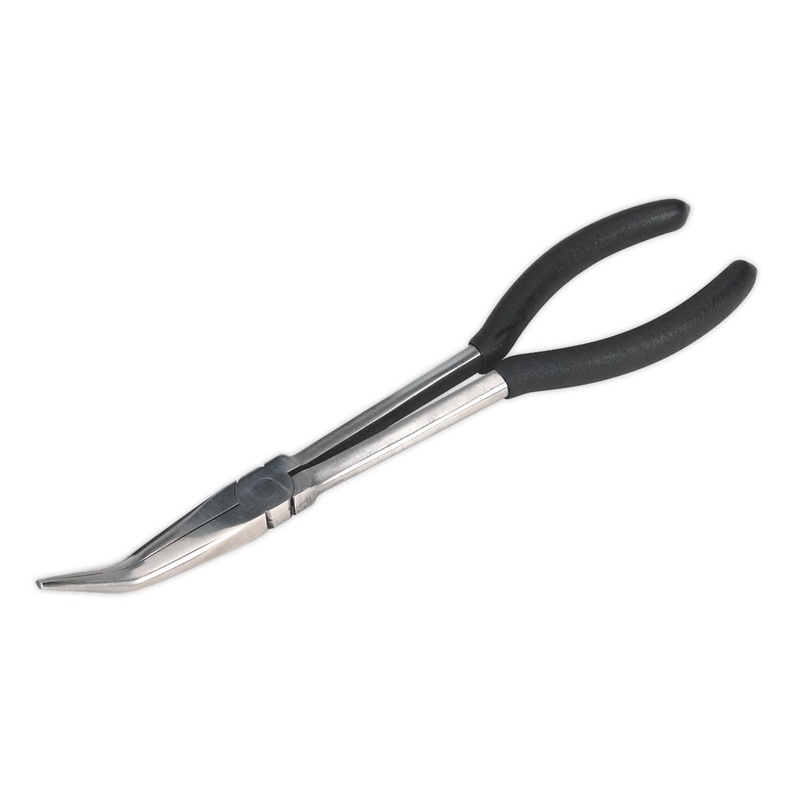 Siegen by Sealey Needle Nose Pliers 275mm 45 Angle Nose