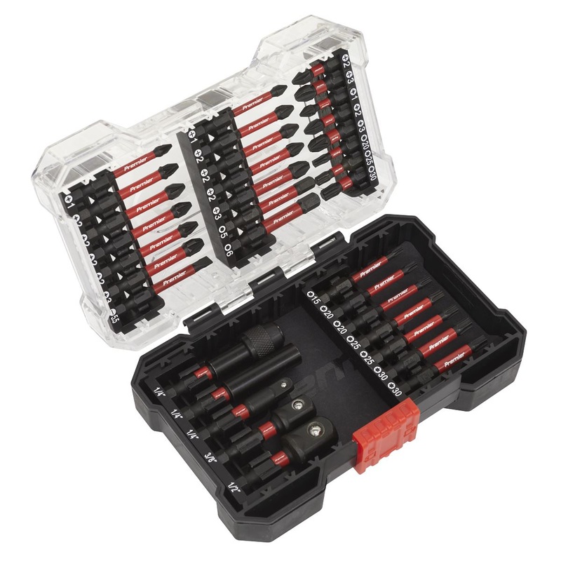 Sealey Premier Power Tool Bit Set 34pc Impact Grade