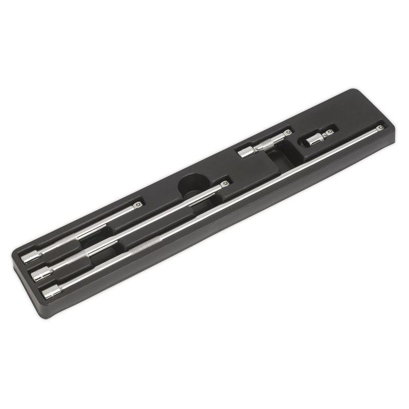 Sealey Premier Wobble Extension Bar Set 5pc 3/8"Sq Drive