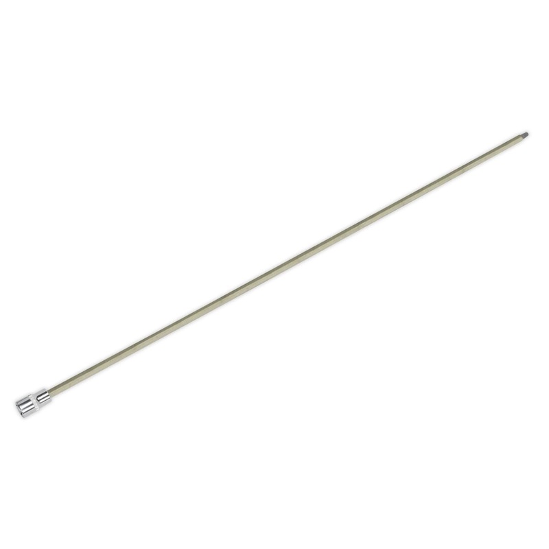Sealey Premier Spline Socket Bit Extra-Long M8 x 800mm 1/2"Sq Drive