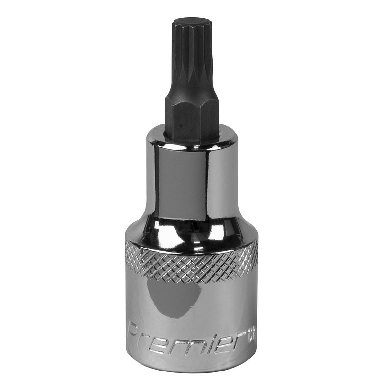 Sealey Premier Spline Socket Bit M7 1/2"Sq Drive