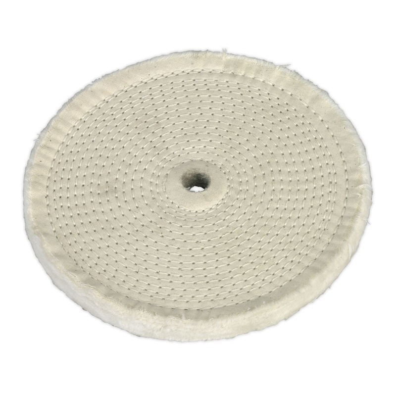 Sealey Buffing Wheel 200 x 16mm 16mm Bore Fine