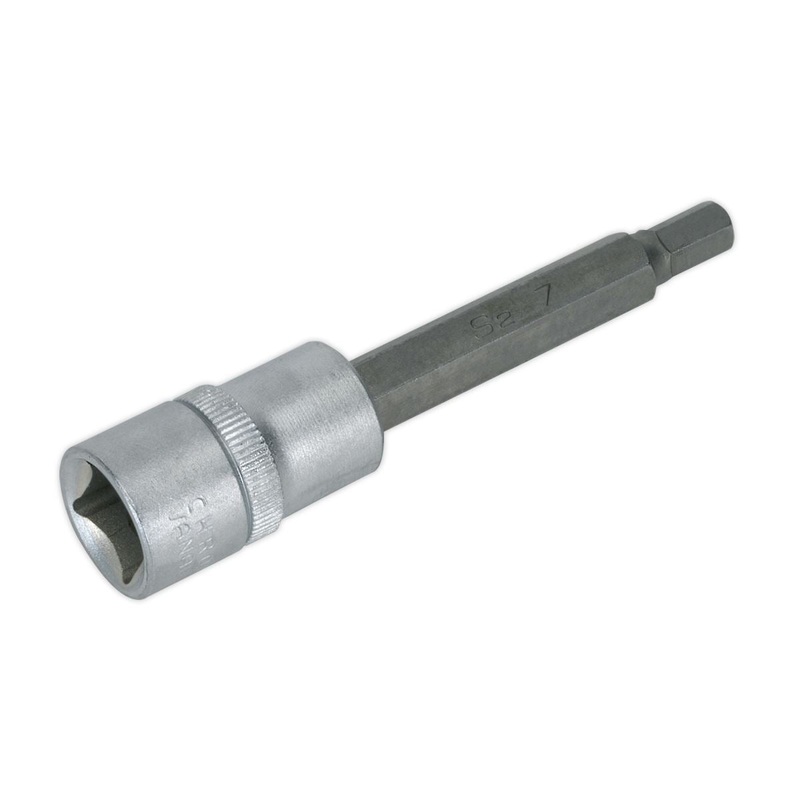 Sealey Premier Hex Socket Bit 7mm Long 1/2"Sq Drive