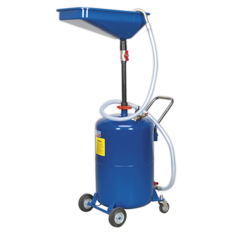 Sealey Waste Oil Drainer 65L Air Discharge