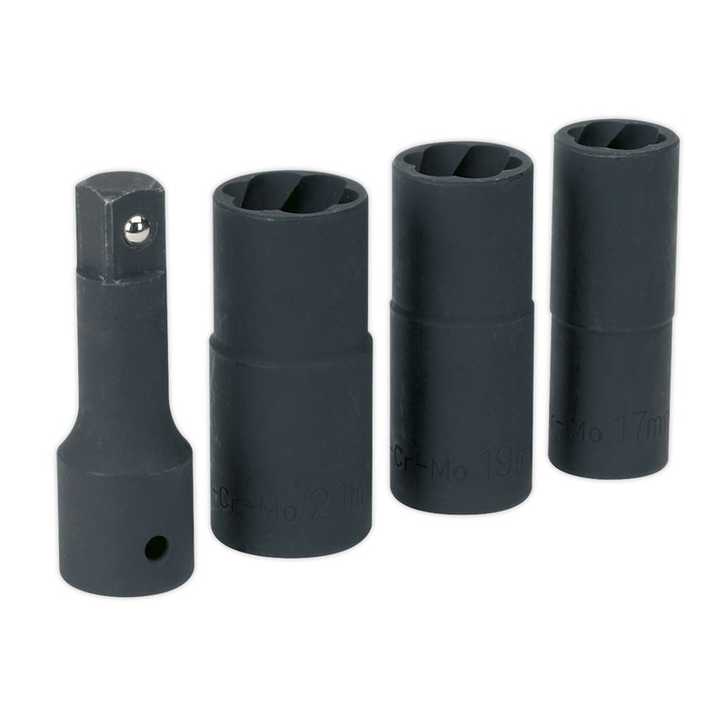 Sealey Impact Wheel Nut/Removal Flip Sockets 1/2"Sq Drive