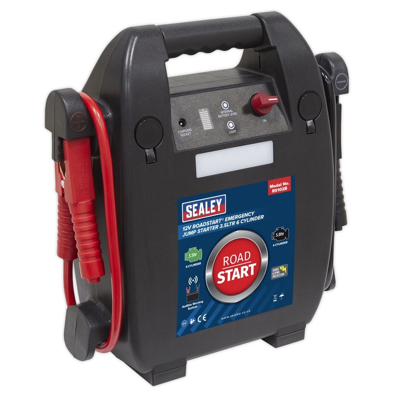 Sealey RoadStart Emergency Jump Starter 12V 3.5L 6-Cylinder
