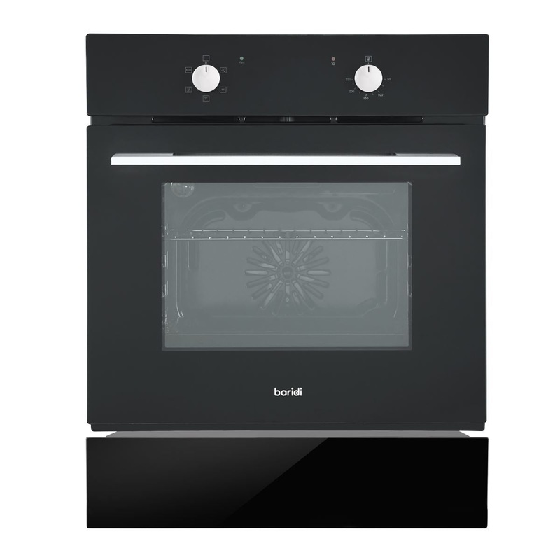Baridi 60cm 4 Function Fan Assisted Oven & 60cm Warming Drawer Bundle, Black