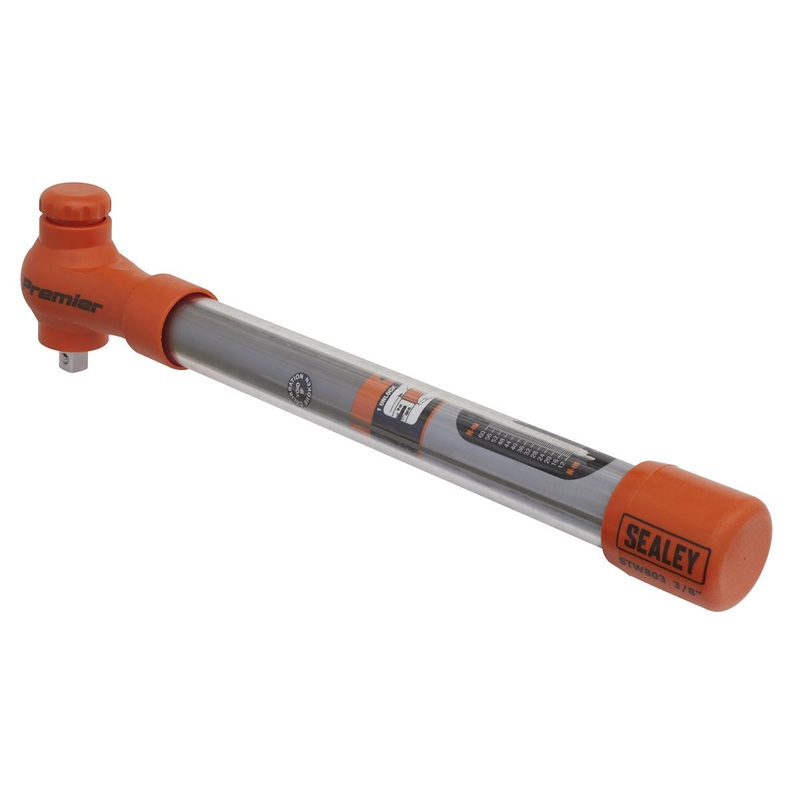 Sealey Premier Torque Wrench Insulated 3/8"Sq Drive 12-60Nm
