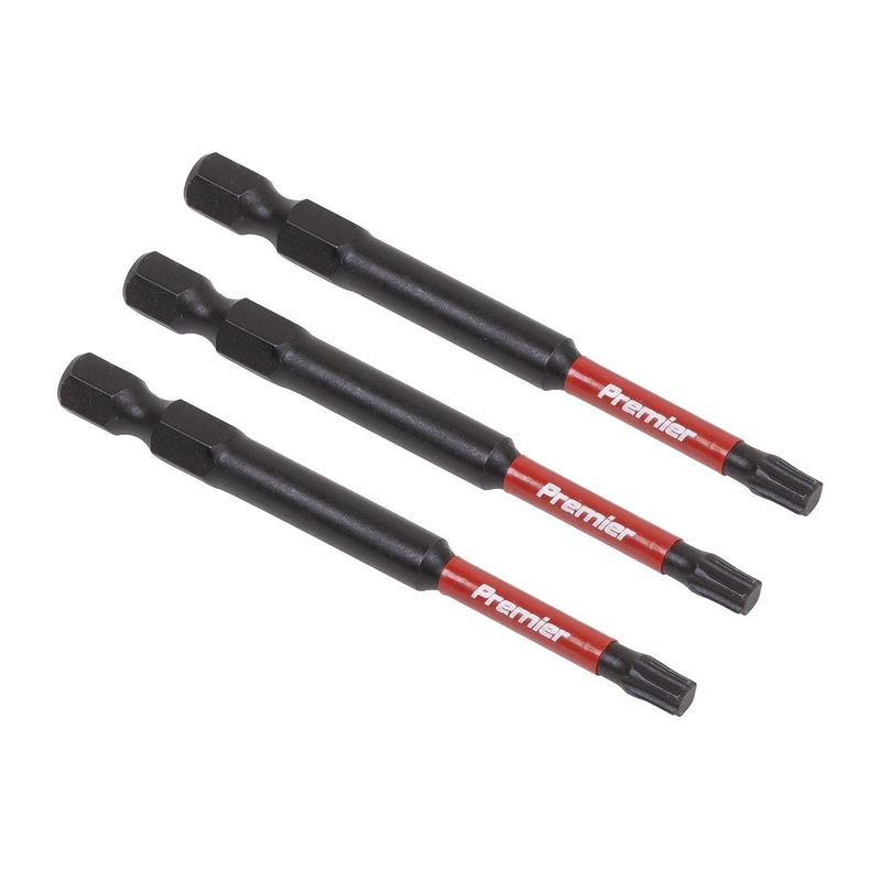 Sealey Premier TRX-Star* T25 Impact Power Tool Bits 75mm - 3pc