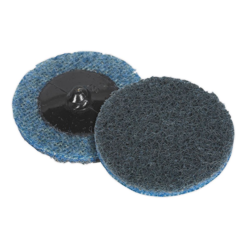 Sealey Quick Change Preparation Pad 50mm Fine Pack of 10