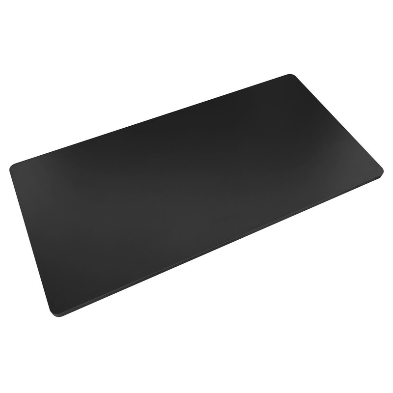 Dellonda Black Rectangular Desktop 1400 x 700mm, 1" Thickness - DH21