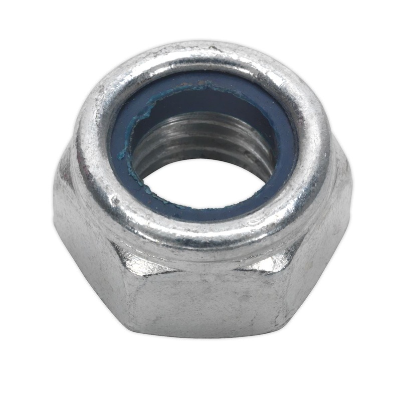 Sealey Nylon Locknut M14 Zinc Pack of 25