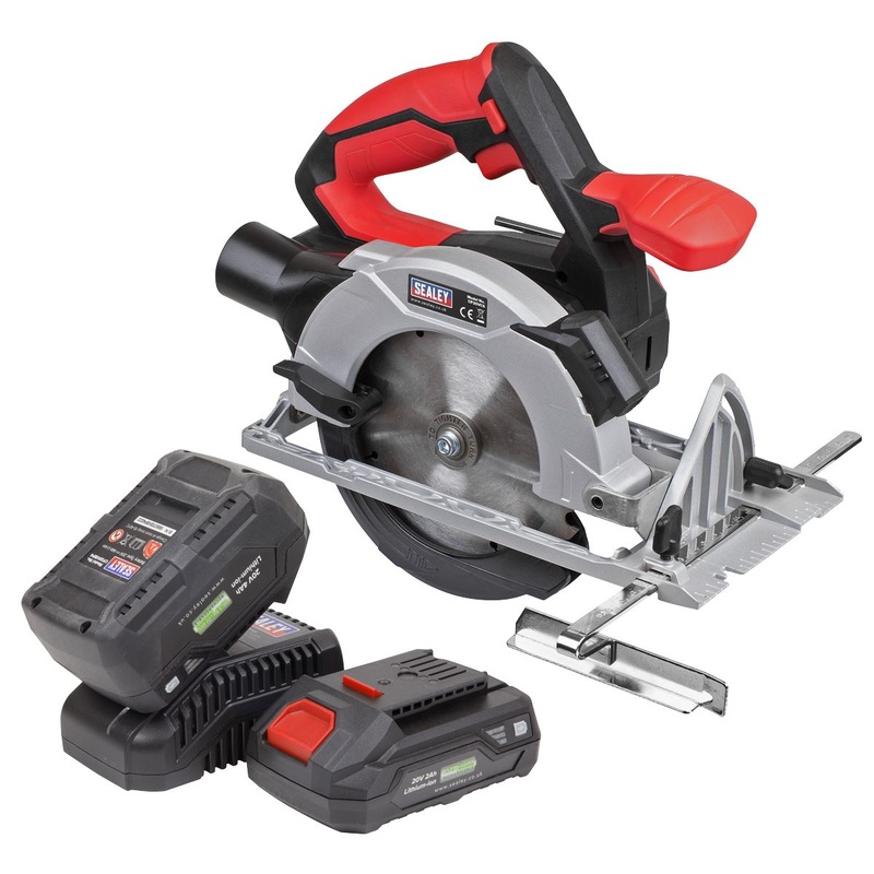 Sealey Circular Saw Kit 20V SV20 Series 150mm - 2 Batteries