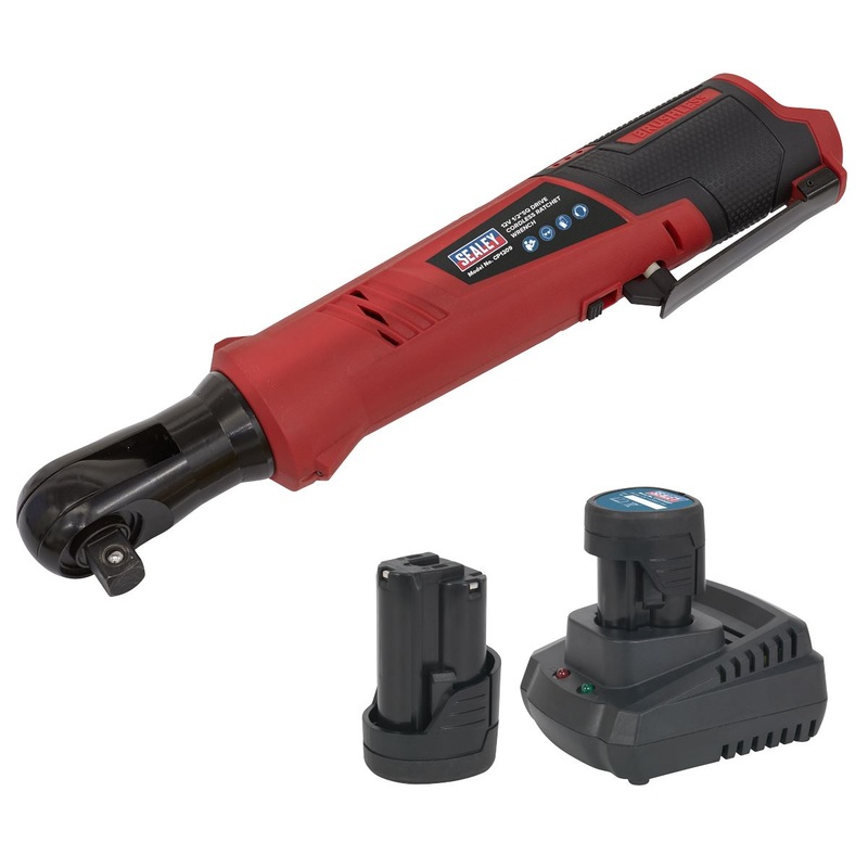 Sealey Cordless Ratchet Wrench Kit 1/2"Sq Drive 12V SV12 Series - 2 Batteries