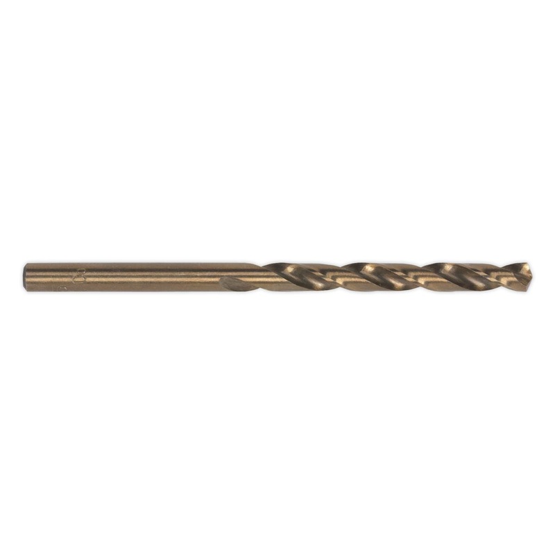 Sealey HSS Cobalt Fully Ground Drill Bit 3mm Pack of 10