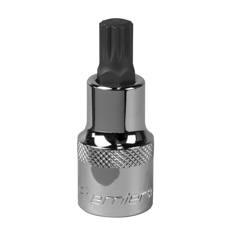 Sealey Premier Spline Socket Bit M10 1/2"Sq Drive
