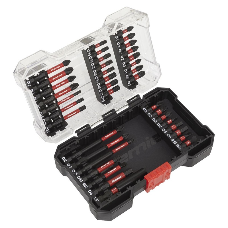 Sealey Premier Power Tool Bit Set 38pc Impact Grade