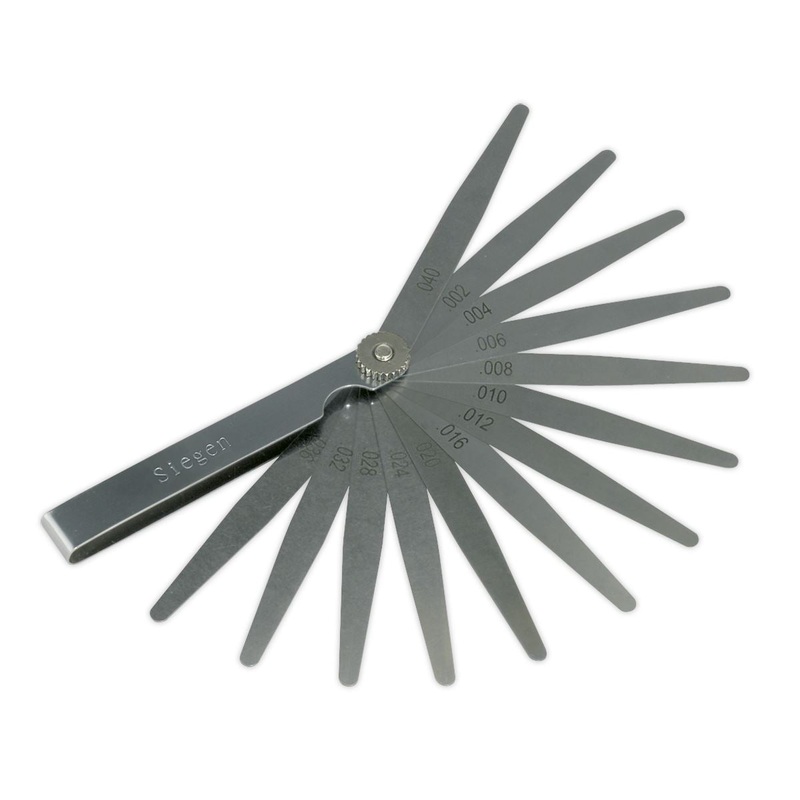 Siegen by Sealey Feeler Gauge 13 Blade - Imperial
