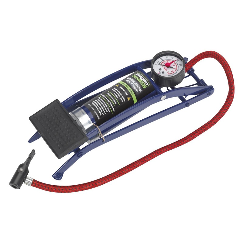 Siegen by Sealey Foot Pump Single Barrel