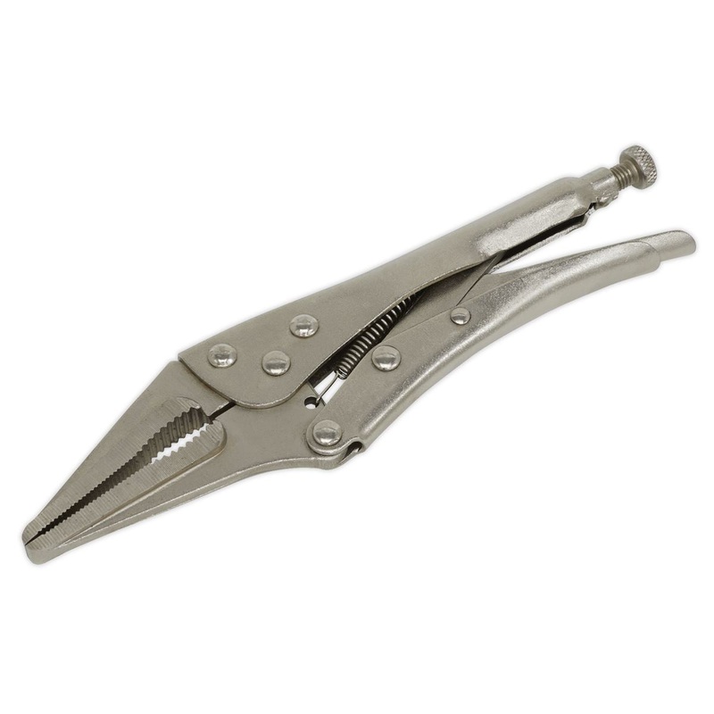 Siegen by Sealey Locking Pliers Long Nose 225mm