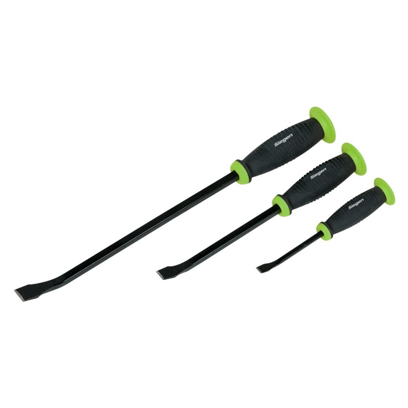 Siegen by Sealey Pry Bar Set with Hammer Cap 3pc