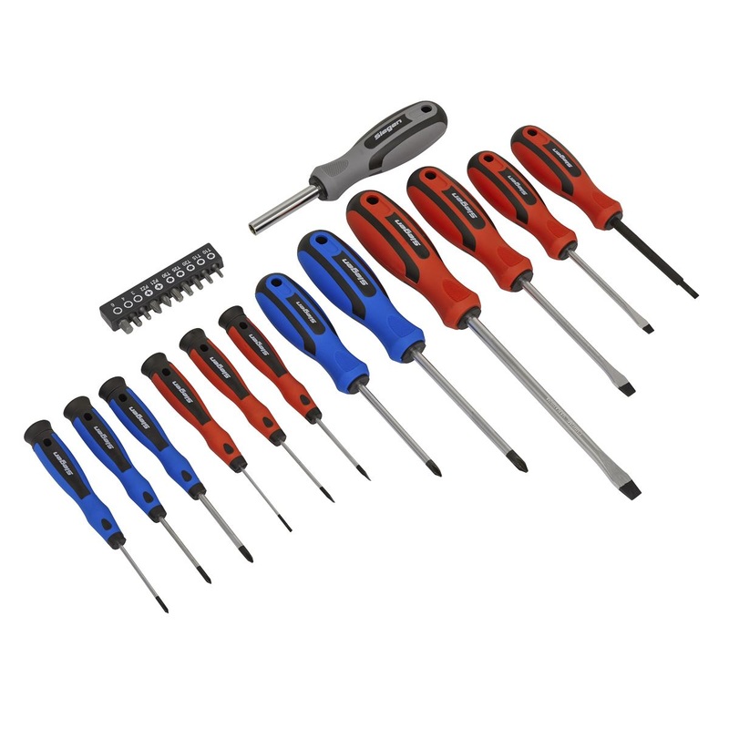 Siegen by Sealey Soft Grip Screwdriver & Bit Set 23pc