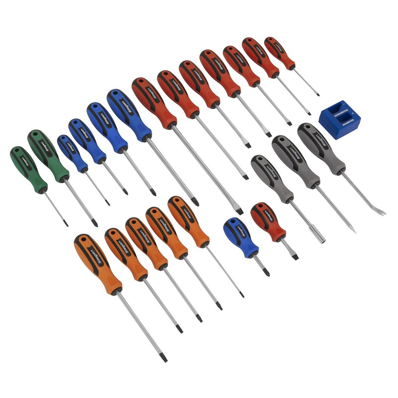 Siegen by Sealey Soft Grip Screwdriver Set 24pc