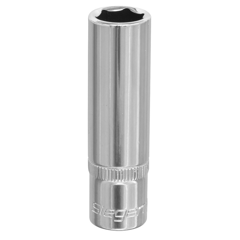 Siegen by Sealey WallDrive Socket 12mm Deep 3/8"Sq Drive