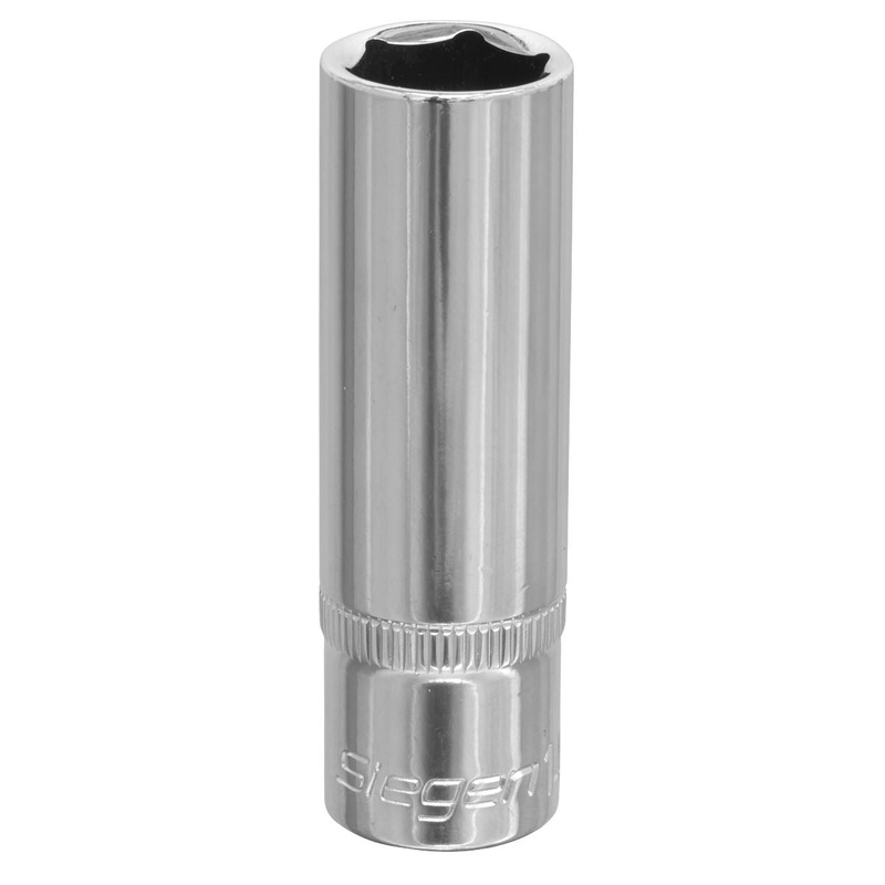 Siegen by Sealey WallDrive Socket 14mm Deep 3/8"Sq Drive
