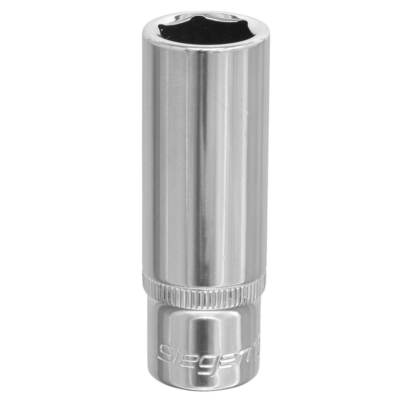 Siegen by Sealey WallDrive Socket 15mm Deep 3/8"Sq Drive