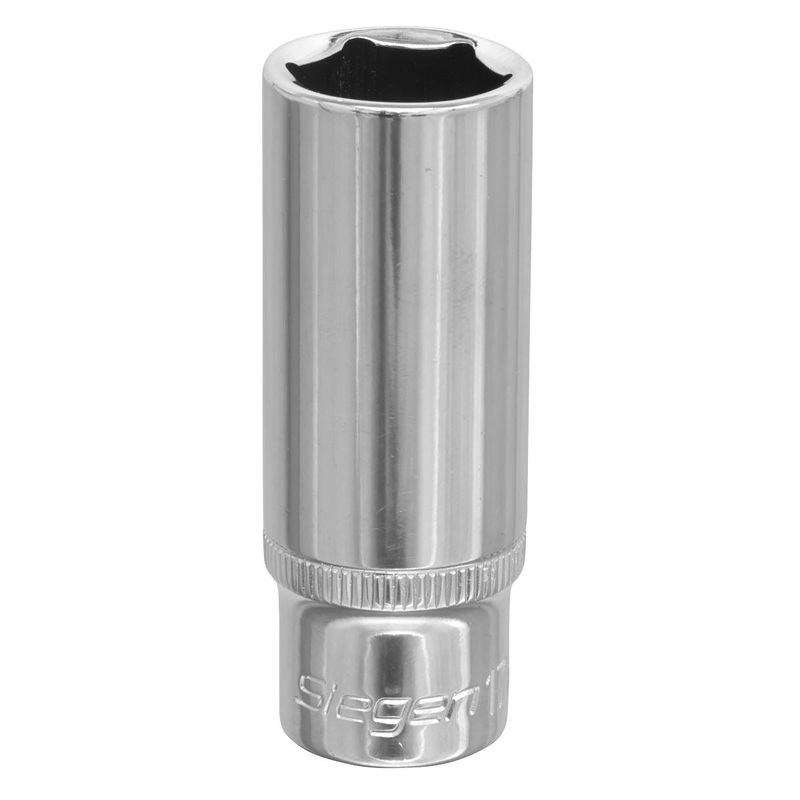 Siegen by Sealey WallDrive Socket 17mm Deep 3/8"Sq Drive