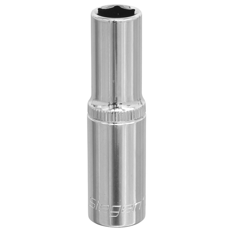 Siegen by Sealey WallDrive Socket 8mm Deep 3/8"Sq Drive