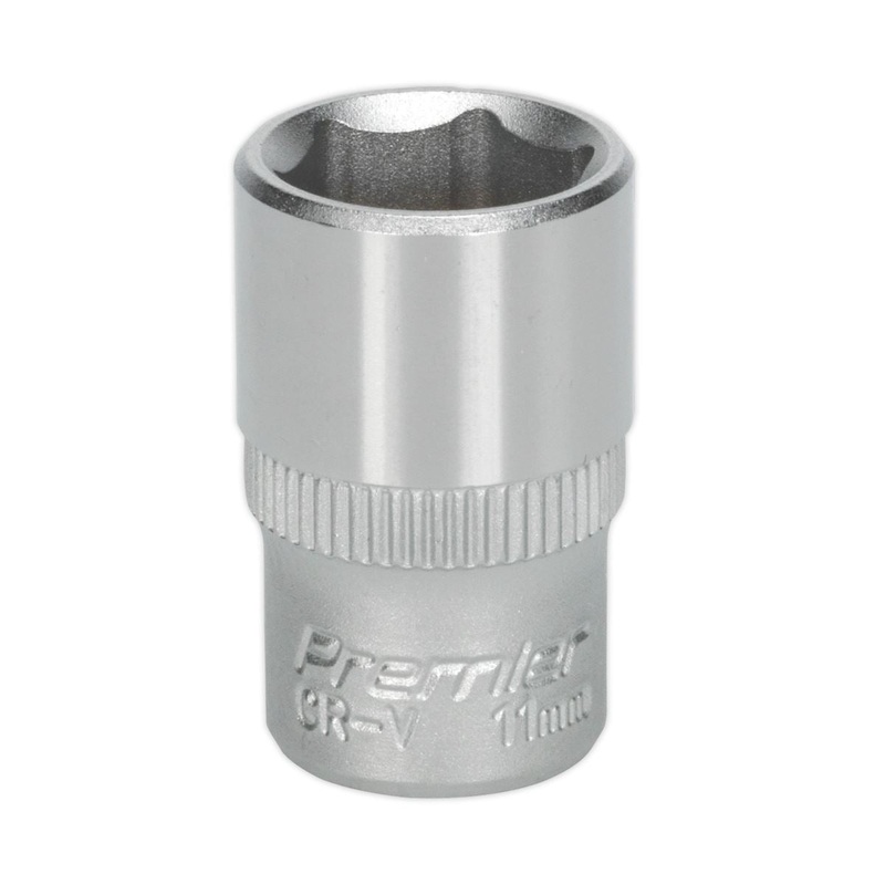 Sealey Premier WallDrive Socket 11mm 1/4"Sq Drive