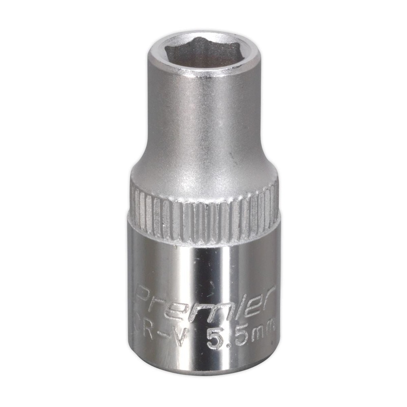 Sealey Premier WallDrive Socket 5.5mm 1/4"Sq Drive