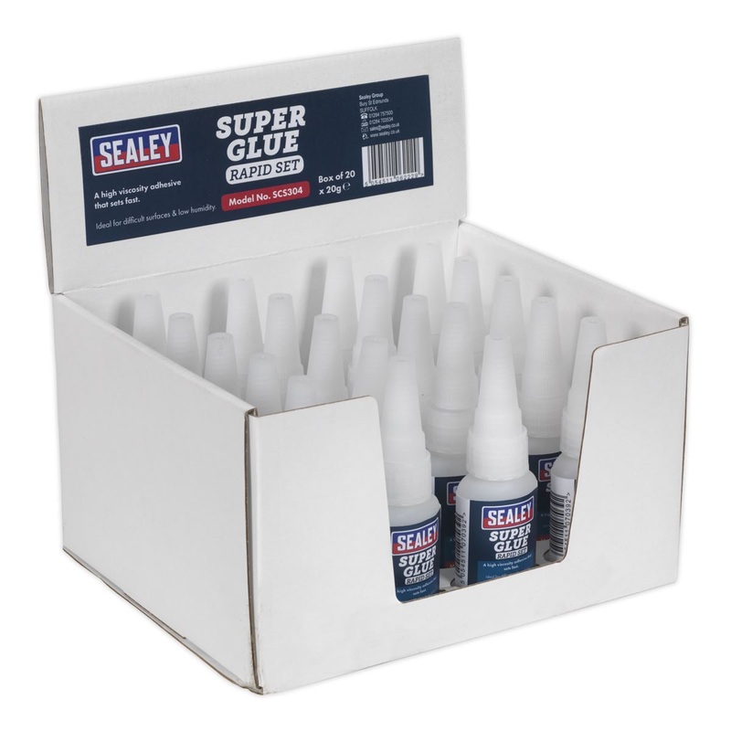 Sealey Super Glue Rapid Set 20g Pack of 20